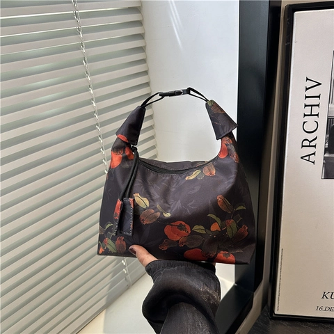 Damen Umhängetasche Künstlerische Ölgemälde Druck Stoff Handtasche Mit Verstellbarem Riemen Retro Eimer Stil Lässig