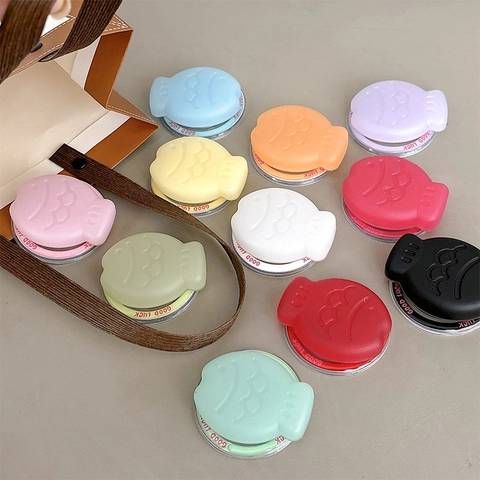 Supporto Per Impugnatura Telefono Magnetica Simpatico Cartone Animato Forma Pesce Taiyaki Plastica Opaca Pieghevole