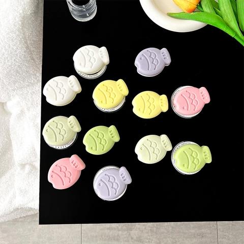 Taiyaki Fish Shape Phone Grip Stand Plastic Expandable Socket Magnetic Adhesive Desktop Holder Cartoon Cute Universal