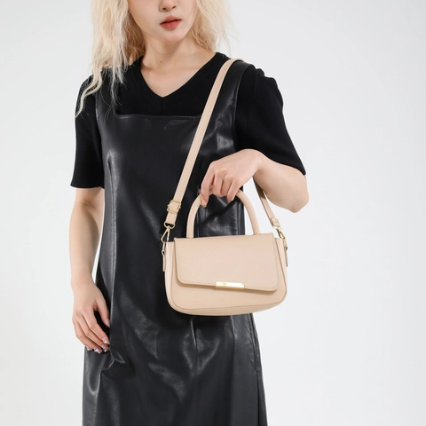 Bolso de Bandolera de Moda para Mujer de Cuero PU 2025 Nuevo Bolso de Mano Cuadrado Pequeño con Decoración Metálica