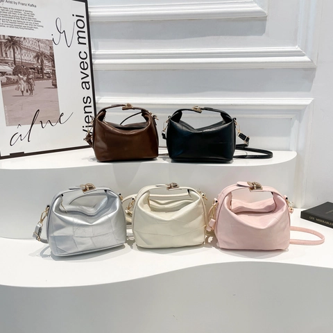 Borsa A Mano Da Donna In Pelle PU Patchwork Geometrico Borsa A Tracolla Alla Moda Borsa A Spalla Con Manico