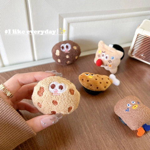 Supporto Per Telefono In Peluche Presa Espandibile Simpatico Cartone Animato Biscotto Toast Forma Coscia Pollo Kawaii