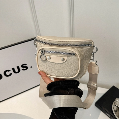 Borsa A Spalla Da Moto Vintage Donne Pelle PU Grana Litchi Rivetto Tracolla Larga Borsa A Tracolla Hobo