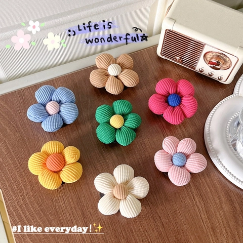 Blumen Cord Handyhalterung Ausziehbarer Sockel Für Schreibtisch Smartphone Einziehbar Süß 3D Floral Klebend