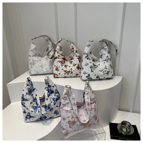 Borsa Tote Grande Da Donna Con Stampa Farfalla E Zodiaco In Pelle Sintetica Borsa A Tracolla Alla Moda
