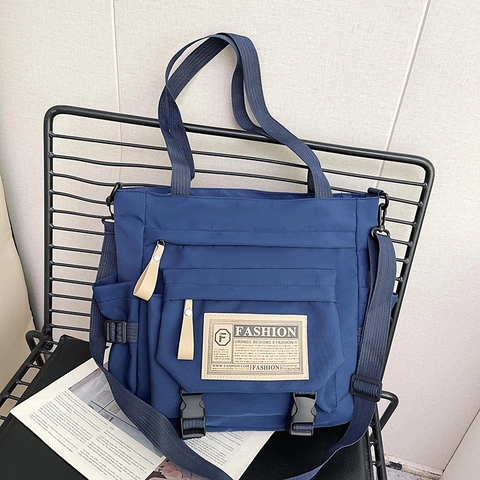 Nylon Umhängetasche Große Kapazität Mehrere Taschen Kurier Schultertasche Für Frauen Pendler Student