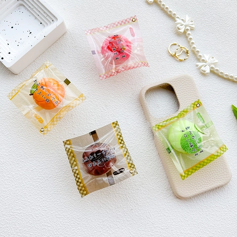 Japanese Simulation Snack Candy Phone Grip Expandable Stand Portable Plastic Creative Food Design Desktop Holder Cute Accessory
