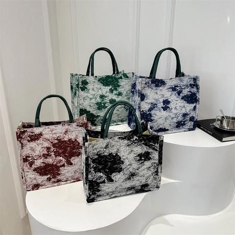 Retro Floral Jacquard Leinwand Tragetasche Große Kapazität Französisch Vintage Handtasche Für Frauen Alltag Kunst Pendeln