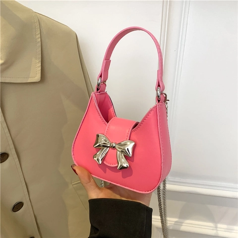 Dames Getextureerde Mini Strik Draagtas Met Metalen Kettingriem PU Leer Schouder Crossbody Handtas Voor Dagelijkse Party Street Style