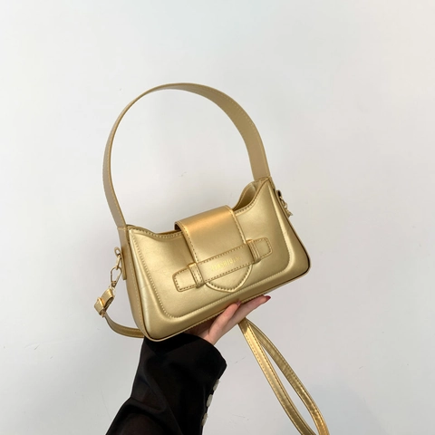 Borsa Sottobraccio Minimalista In Pelle Pu Da Donna Design Di Nicchia Borsa A Spalla Tracolla Tinta Unita Versatile Elegante