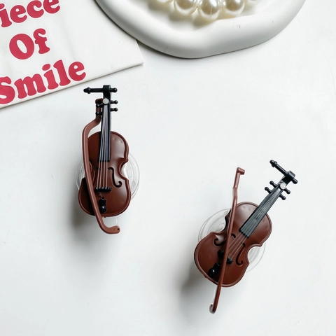 Supporto Per Telefono A Forma Di Violino 3D Griptok Pieghevole Supporto Per Strumenti Musicali In Miniatura Plastica Accessorio Creativo