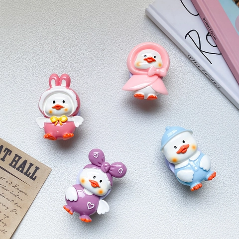 Supporto Per Cellulare Estensibile 3D Anatra Cartone Animato Carino Impugnatura Resina Kawaii Accessorio Universale