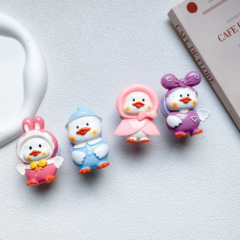 Supporto Per Cellulare Estensibile 3D Anatra Cartone Animato Carino Impugnatura Resina Kawaii Accessorio Universale