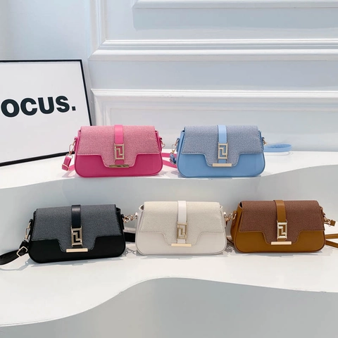 Luxe Grote Capaciteit Dames Schoudertas Koreaanse Mode Kleine Vierkante Crossbodytas Minimalistische PU Handtas