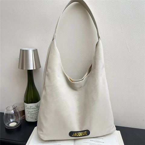 Bolso Hobo Para Mujer Gran Capacidad Cuero PU Textura Gamuza Mate Minimalista Vintage Viajero Bolso De Hombro Y Bolsa