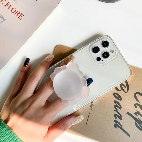 Supporto Per Airbag Per Cellulare Impugnatura Espandibile Opaca Forma Di Piccolo Granchio Carino Minimalista Stile Ins