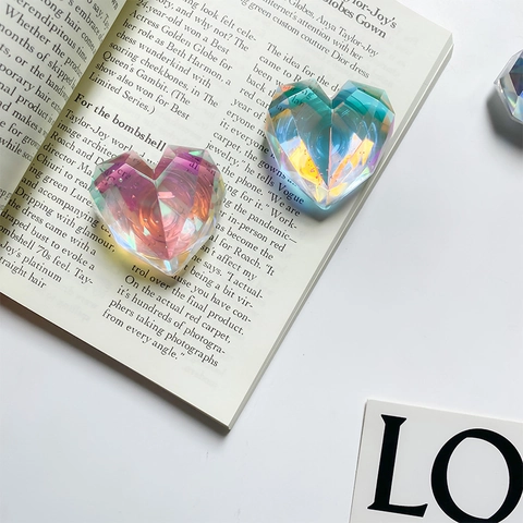 Supporto Per Telefono A Forma Di Cuore Con Taglio Sfaccettato Laser Olografico Estensibile Accessorio Per Cellulare