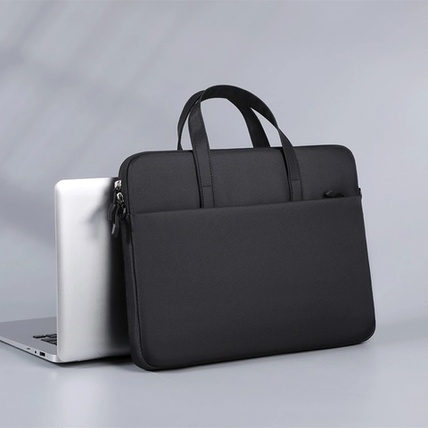 Αδιάβροχη Θήκη Laptop από Ύφασμα Oxford Λεπτός Επαγγελματικός Χαρτοφύλακας Με Λαβή και Αφαιρούμενο Ιμάντα Ώμου Προστατευτική Θήκη Unisex