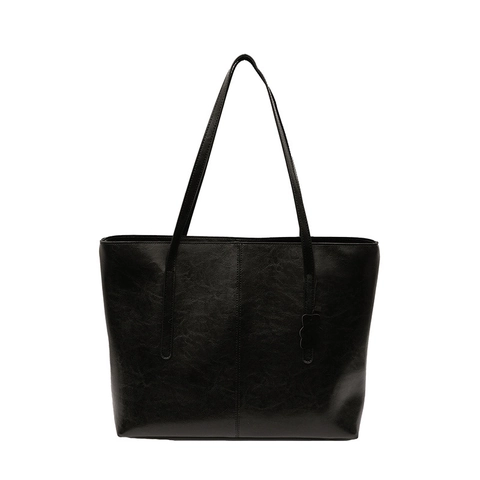 Große Kapazität Tote Bag PU Leder Gesteppte Umhängetasche Damen Pendeln Retro Einfach Vielseitig Mode Handtasche