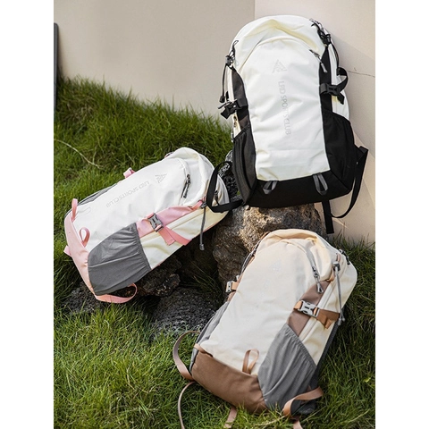 Zaino Da Trekking All'aperto Impermeabile Leggero Viaggio Con Schienale Traspirante Grande Capacità Multi Tasche Funzionale