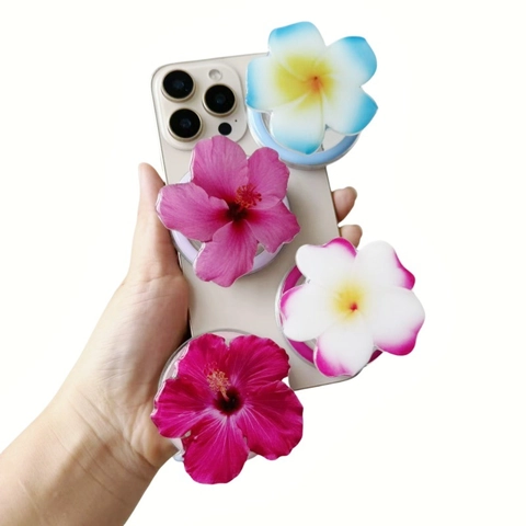 Support De Téléphone Magnétique En Forme De Fleur Rétractable En Résine Acrylique Amovible Pliable