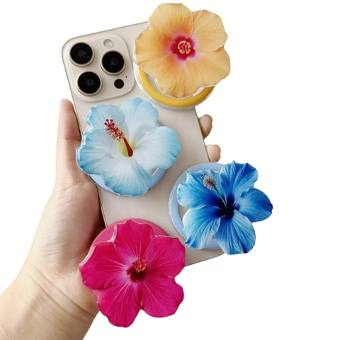 Support De Téléphone Magnétique En Forme De Fleur Rétractable En Résine Acrylique Amovible Pliable