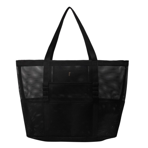 Borsa Tote In Rete Da Donna Grande Capacità Tasche Multiple Borsa A Tracolla Spiaggia Estate Leggera