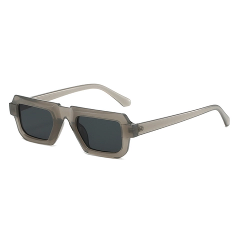 Retro Small Square Sunglasses UV400 Protection Geometric Thick PC Frame PC Lens Trendy Vintage Unisex Sun Glasses