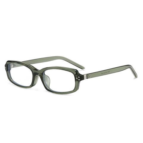 Occhiali Da Sole Rettangolari Retrò Montatura PC Protezione UV400 Decorazione Rivetto Moda Viaggi All Aperto Uomo Donna