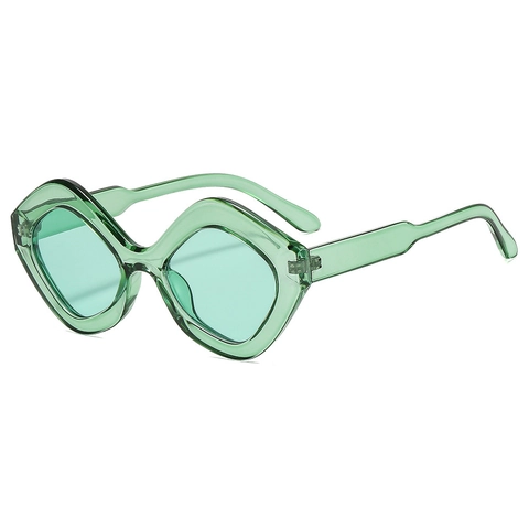 Geometric Polygon Sunglasses PC Frame UV400 Protection Oversized Fashion Trendy Eyewear For Outdoor Travel