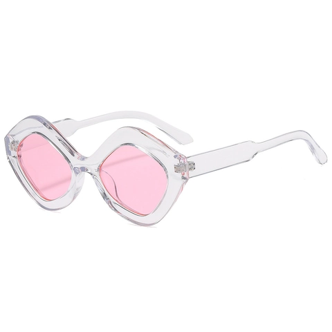 Geometric Polygon Sunglasses PC Frame UV400 Protection Oversized Fashion Trendy Eyewear For Outdoor Travel