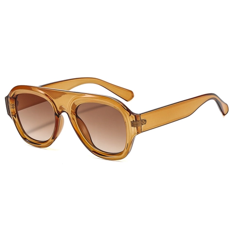Gafas De Sol Sobredimensionadas Retro De Moda Protección UV400 Marco Grande Material PC Estilo Aviador