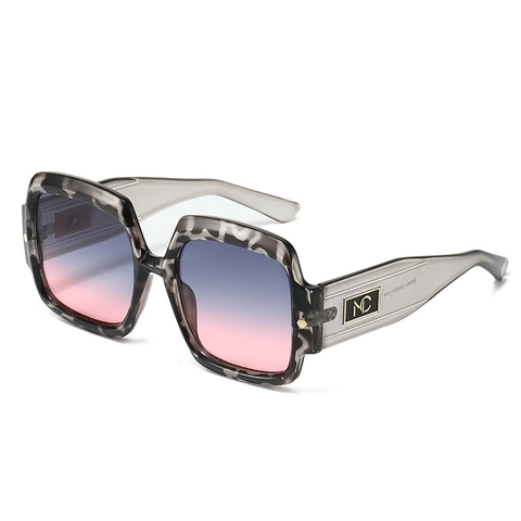 Gafas De Sol Cuadradas De Moda Montura PC Sobredimensionada Protección UV400 Vintage Lente Degradada Para Viajes Al Aire Libre