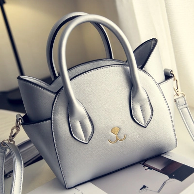 Katzenohr Handtasche PU Leder Umhängetasche Süße Flügel Tasche Für Frauen Kleine Tote Mit Stickerei Dekorativ