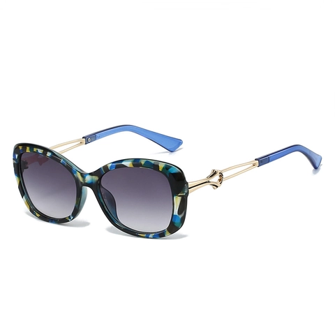 Lunettes De Soleil Papillon Surdimensionnées Mode Oeil De Chat Protection UV400 Verres Dégradés Monture PC Pour Femmes