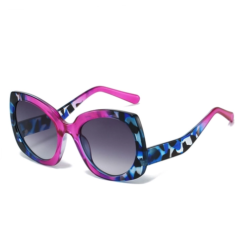 Occhiali Da Sole A Farfalla Oversize Protezione UV400 Montatura PC Vintage Cat Eye Da Donna Moda Patchwork Colorati