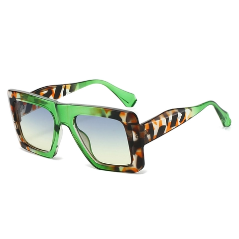 Retro Oversized Square Sunglasses Vintage PC Frame UV400 Protection Fashion Sunshade Eyewear For Men And Women