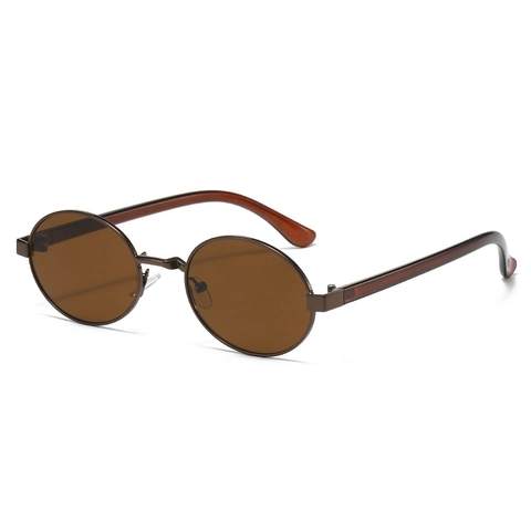 Retro Sunglasses Vintage Metal Round Oval Frame UV400 Protection Eyewear Fashion Small Frame Hipster Unisex