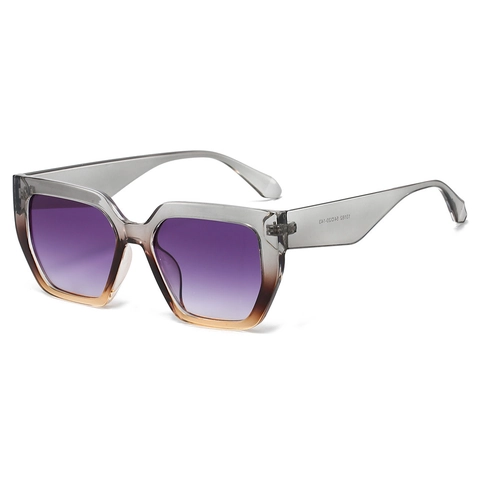 Quadratische Sonnenbrille UV400 Schutz Retro Oversized Geometrisches Leopard Design Mode Brillen Für Reisen