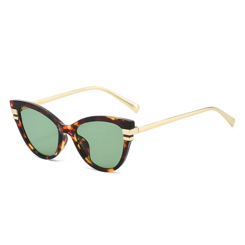 Occhiali Da Sole Cat Eye Vintage Per Donna Moda Retrò Protezione UV400 Montura PC Aste In Metallo Viaggio All'aperto