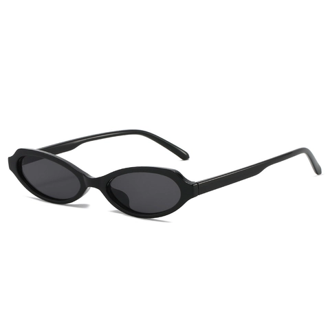 Retro Oval Katzenaugen Sonnenbrille Für Damen Herren Vintage Schmaler Rahmen PC UV400 Schutz Y2K Mode Streetwear Brille
