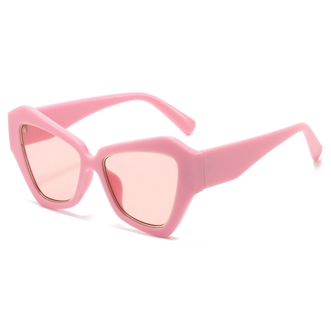 Retro Geometrische Übergroße Sonnenbrille PC Rahmen UV400 Schutz Mode Trendy Outdoor Reisen Brillen Für Damen Herren