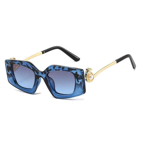 Occhiali Da Sole Poligono Irregolare Con Montura In Metallo PC Protezione UV400 Occhiali Moda Retrò Per Donna