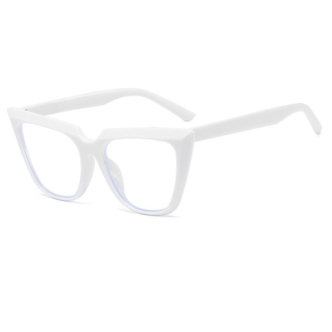 Retro Cat Eye Blue Light Blocking Glasses Oversized PC Frame Fashion Square Eyewear Women Men
