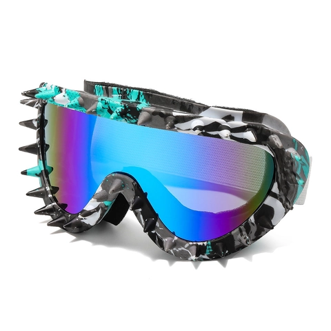 Γυαλιά Ηλίου Punk Goggles PC Φακός Καθρέφτης Καρφιά UV400 Αντιανεμικά Ποδηλασία Σκι Πάρτι Rave Gothic Retro Steampunk