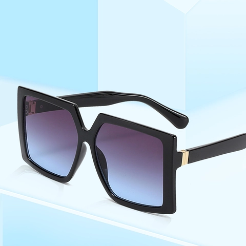 Women Oversized Square Sunglasses PC Frame AC Lens UV400 Protection Vintage Street Style Fashion Eyewear For Men