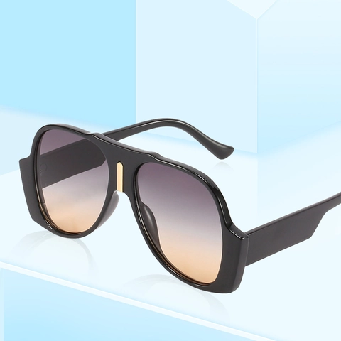 Oversized Pilot Sunglasses Women Retro UV400 Protection PC Frame Square Vintage Fashion Outdoor Streetwear Eyewear