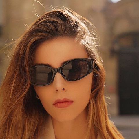 Occhiali Da Sole Retrò Esagonali A Montatura Piccola In PC Con Protezione UV400 Occhiali Geometrici Di Moda