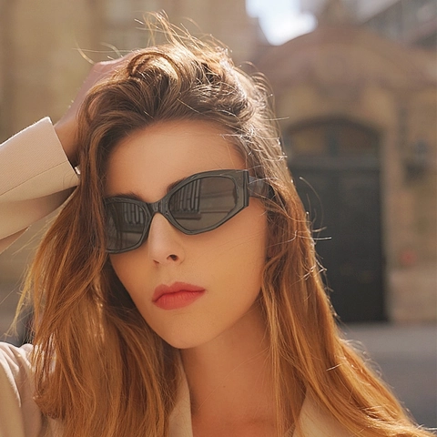 Occhiali Da Sole Retrò Esagonali A Montatura Piccola In PC Con Protezione UV400 Occhiali Geometrici Di Moda