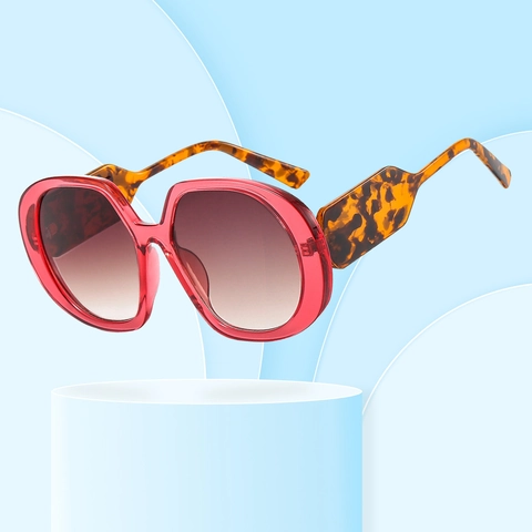Oversized Fashion Sunglasses PC Frame UV400 Protection Retro Gradient Lens For Women And Men Stylish Outdoor Eyewear